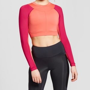 NWT Joy Lab Coral and Pink Workout Top